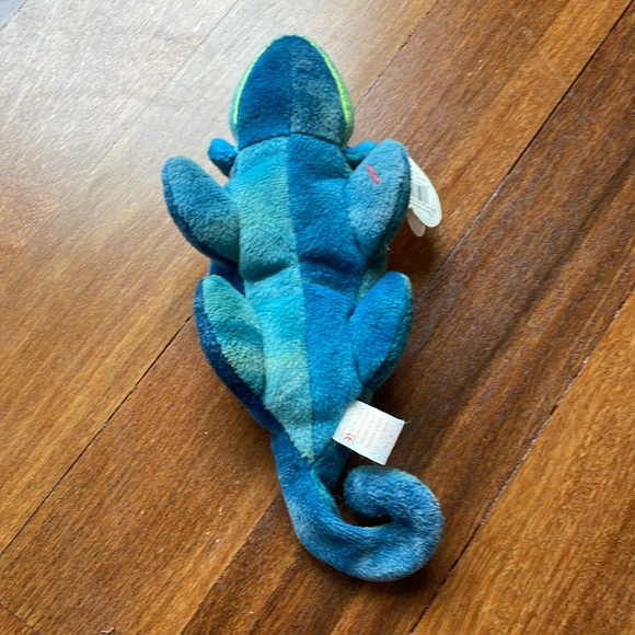 Ty Beanie Baby Rainbow Blue Green Iguana - 1997 - Picture 4 of 5